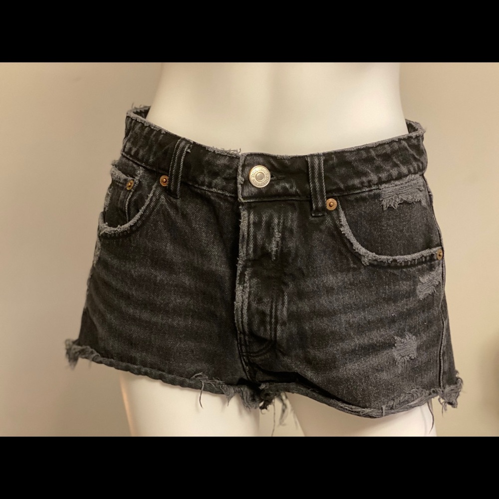 Black Jean Shorts